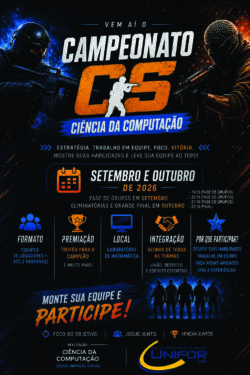 CURSO DE CIÊNCIA DA COMPUTAÇÃO DO UNIFOR-MG PROMOVE I CAMPEONATO DE CS