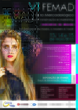 Feira Mercadológica terá como tema “Indústria da Moda”