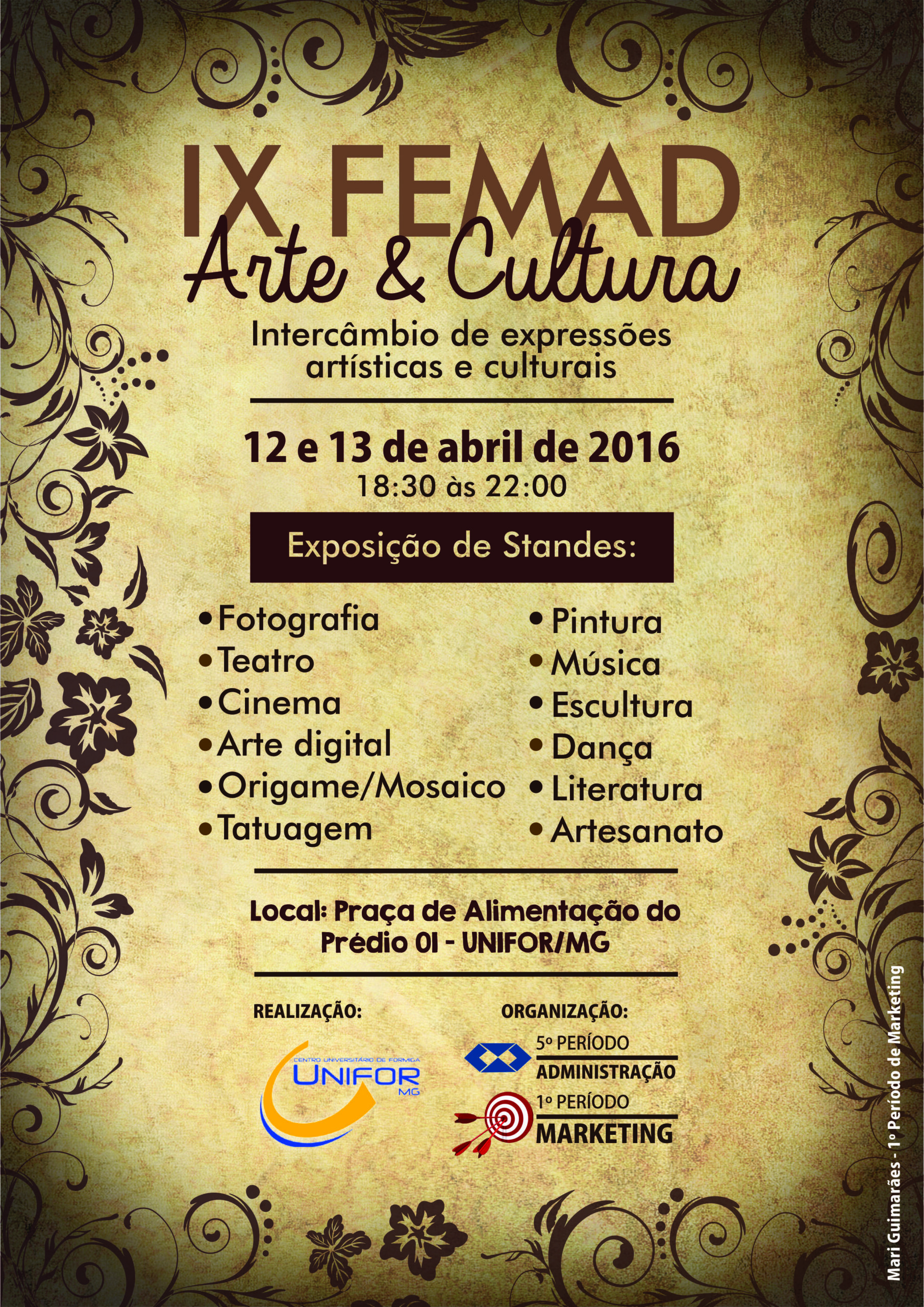 FEMAD 2016 TRAZ COMO TEMA “ARTE E CULTURA”