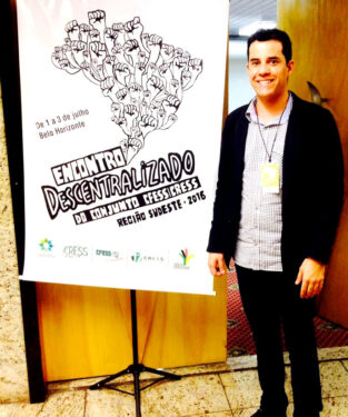 Coordenador do Curso de Serviço Social participa do 45º Encontro Descentralizado do Conjunto CFESS/CRESS da Região Sudeste