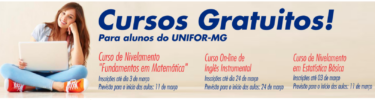 UNIFOR-MG oferece três cursos gratuitos para os alunos