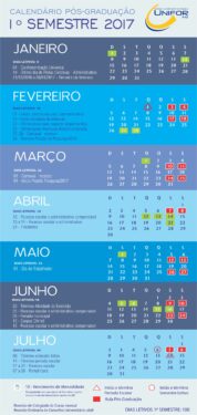 Calendário Pós-graduação 1º Semestre-2017