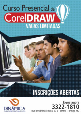 Inscrições abertas para o curso presencial de CorelDRAW na Dinâmica Informática