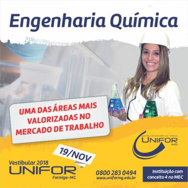 ENGENHARIA QUÍMICA: UMA DAS ÁREAS MAIS VALORIZADAS NO MERCADO DE TRABALHO