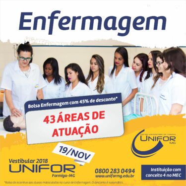 ENFERMAGEM: 43 ÁREAS DE ATUAÇÃO