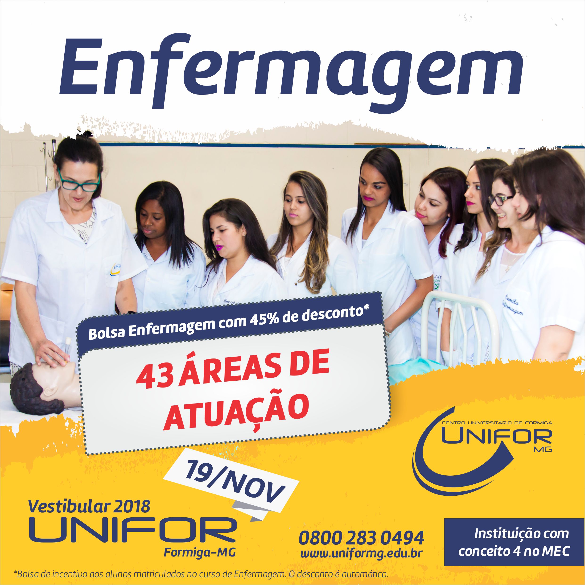 ENFERMAGEM: 43 ÁREAS DE ATUAÇÃO