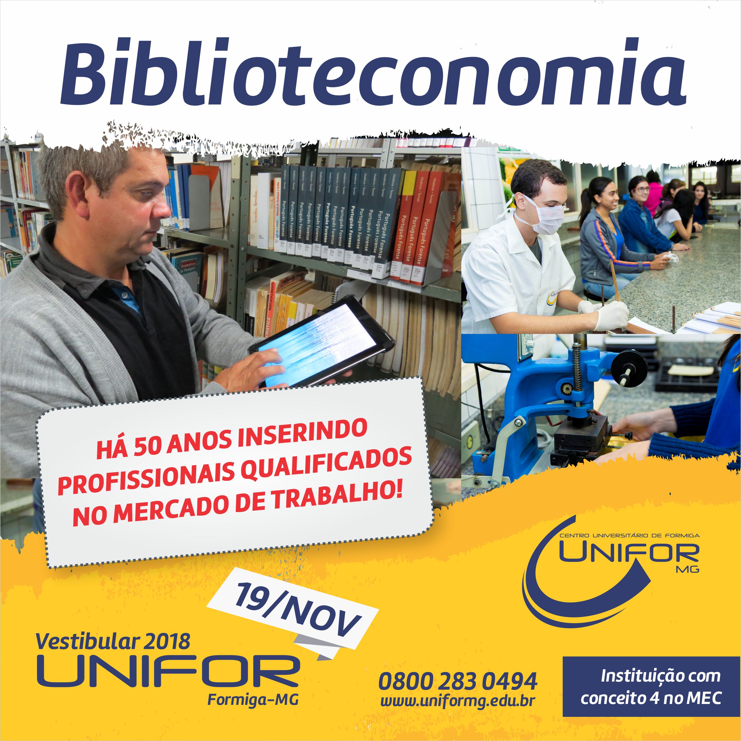 Biblioteconomia: Há 50 anos inserindo profissionais qualificados no mercado de trabalho!