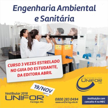 Engenharia Ambiental e Sanitária: Curso 3 vezes estrelado no Guia do Estudante, da Editora Abril