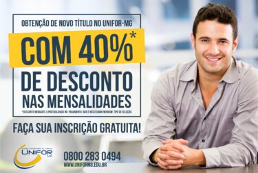 Inscrições abertas para Obtenção de Novo Título – Nova Graduação