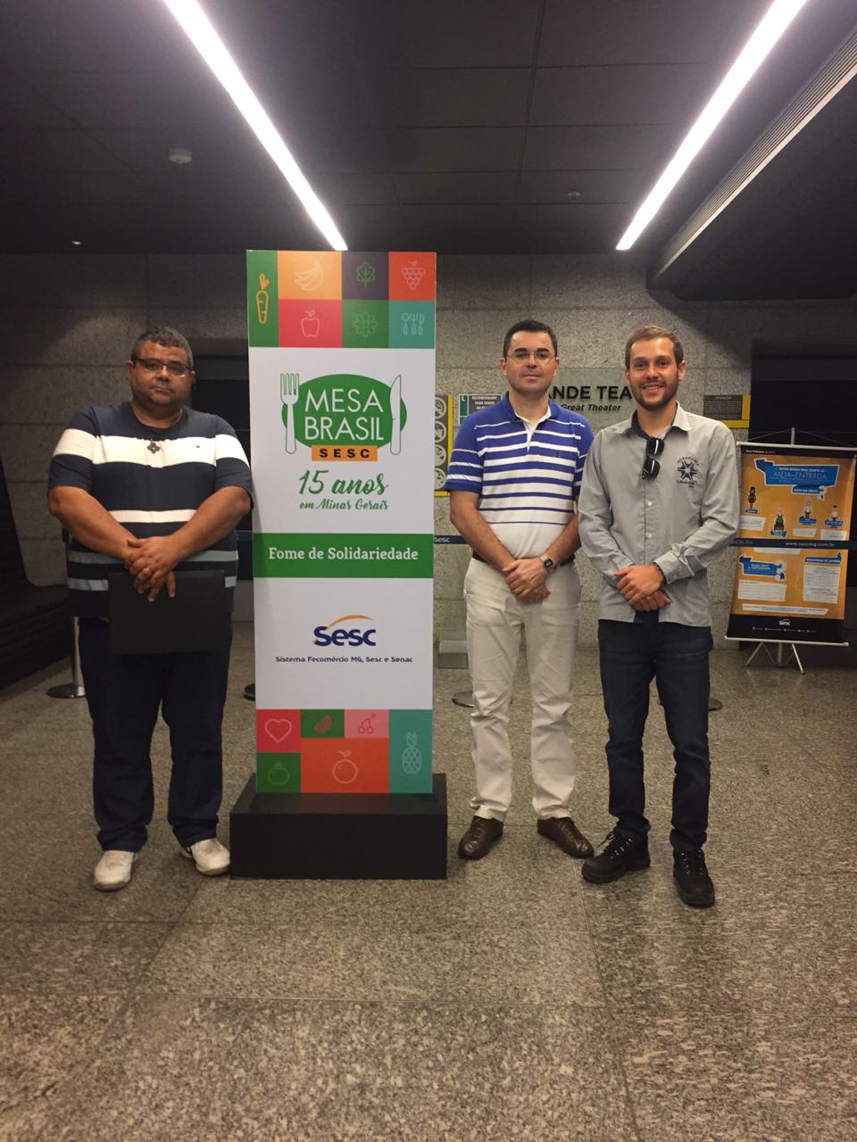 REPRESENTANTES DO UNIFOR-MG E DA PREFEITURA PARTICIPAM DO ENCONTRO MESA BRASIL SESC