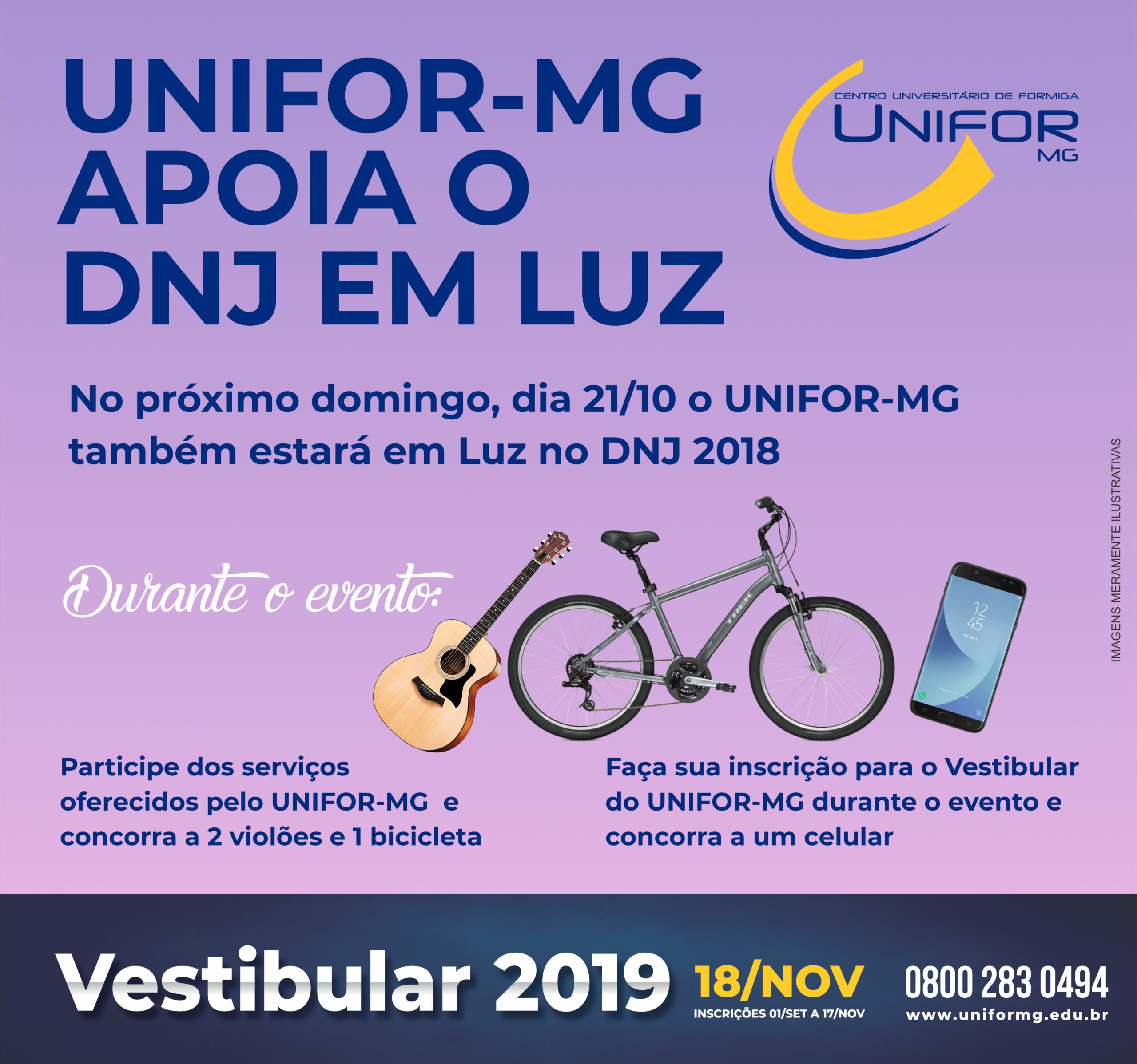 UNIFOR-MG É PARCEIRO NA REALIZAÇÃO DO DIA NACIONAL DA JUVENTUDE