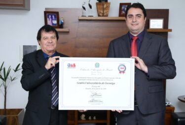 CURSO DE DIREITO DO UNIFOR-MG RECEBE SELO DE QUALIDADE OAB RECOMENDA