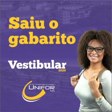 DIVULGADO GABARITO DO VESTIBULAR 2020