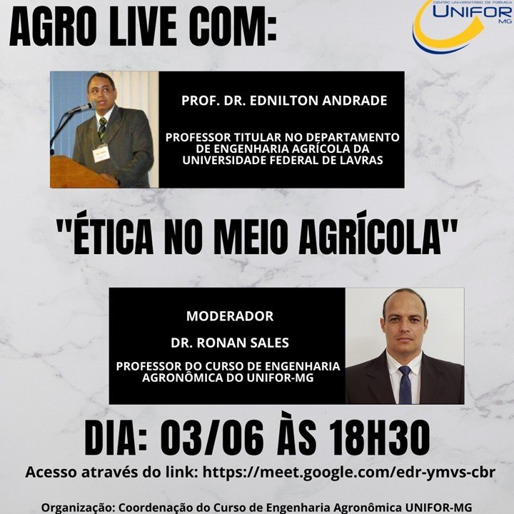 AGRO LIVE DEBATERÁ “ÉTICA NO MEIO AGRÍCOLA”