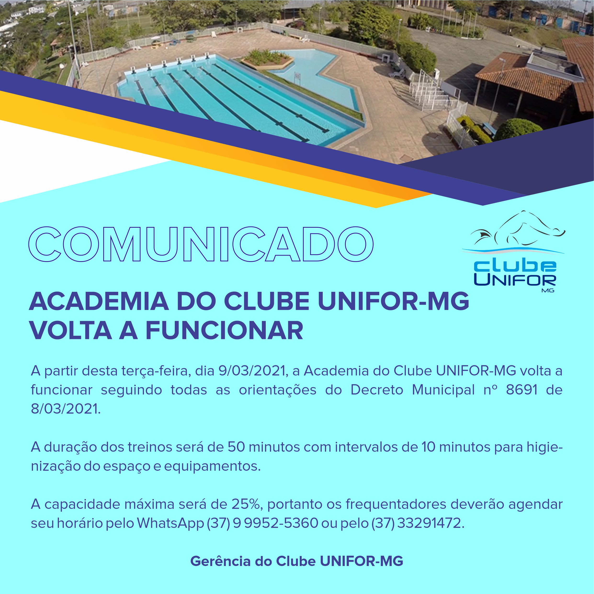 COMUNICADO – CLUBE UNIFOR