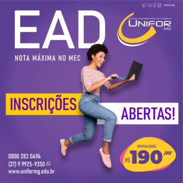 INSCRIÇÕES ABERTAS PARA O VESTIBULAR DOS CURSOS DE ENSINO A DISTÂNCIA