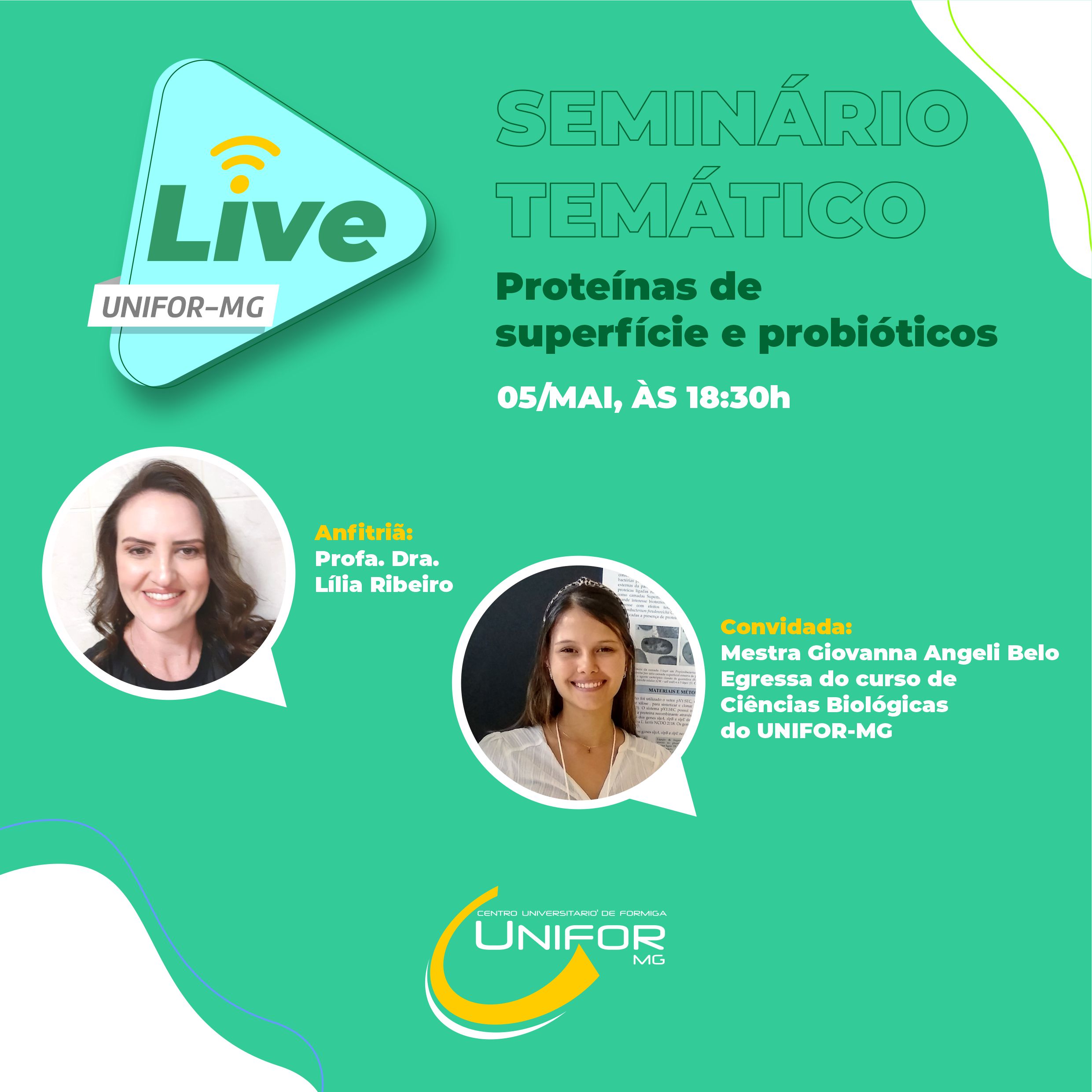 “PROTEÍNAS DE SUPERFÍCIE E PROBIÓTICOS” SERÁ TEMA DE SEMINÁRIO