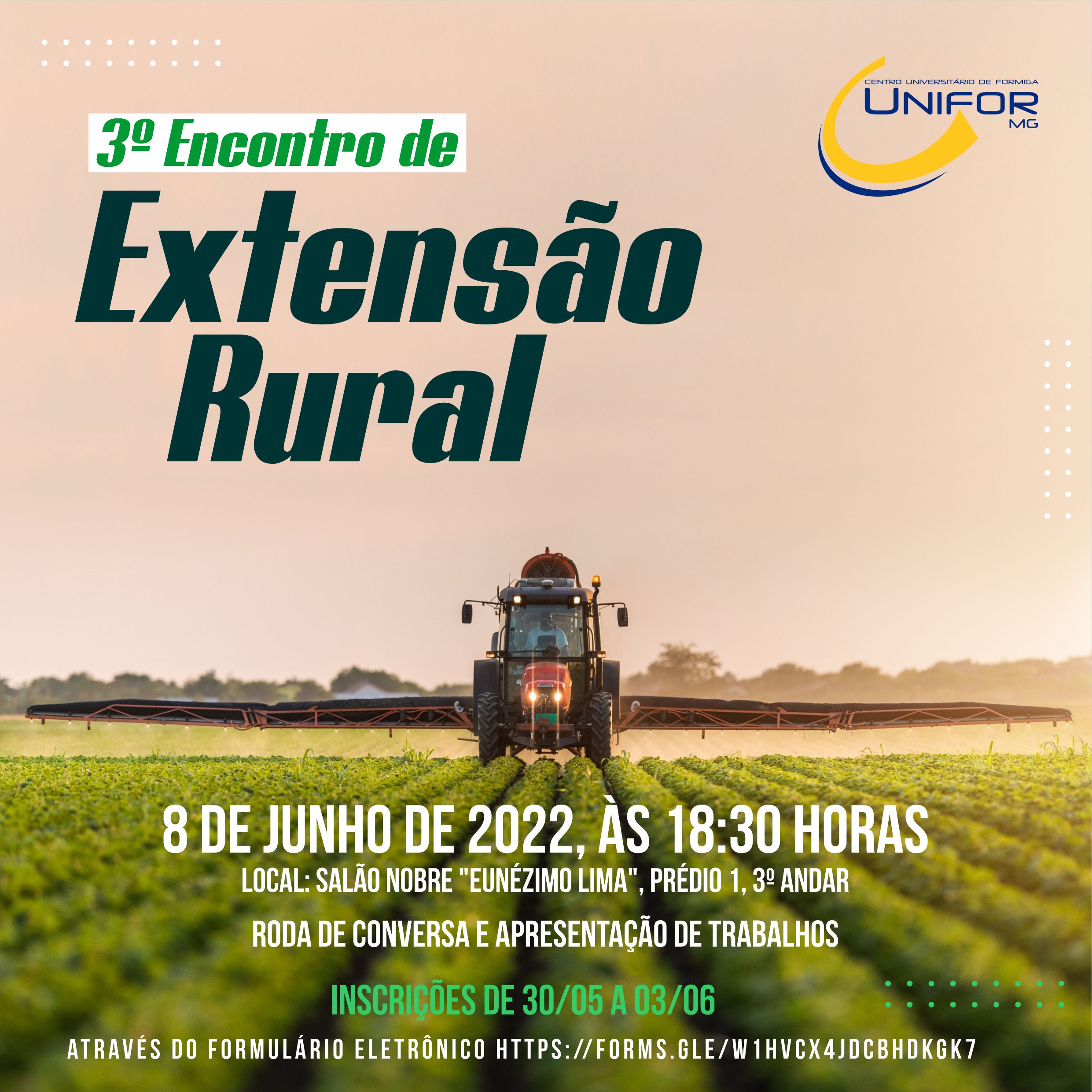 3º ENCONTRO DE EXTENSÃO RURAL SERÁ EM JUNHO