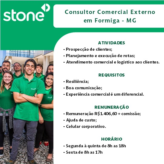 STONE PAGAMENTOS DIVULGA VAGA DE EMPREGO