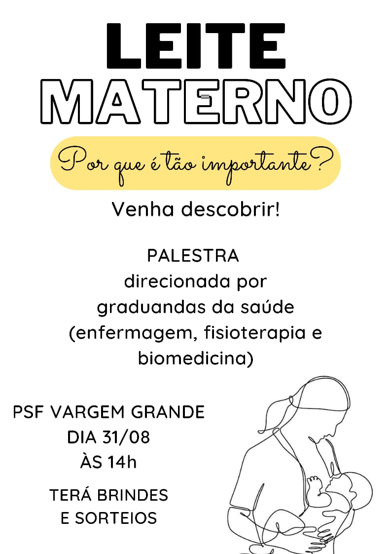 ALUNAS MINISTRAM PALESTRA SOBRE LEITE MATERNO