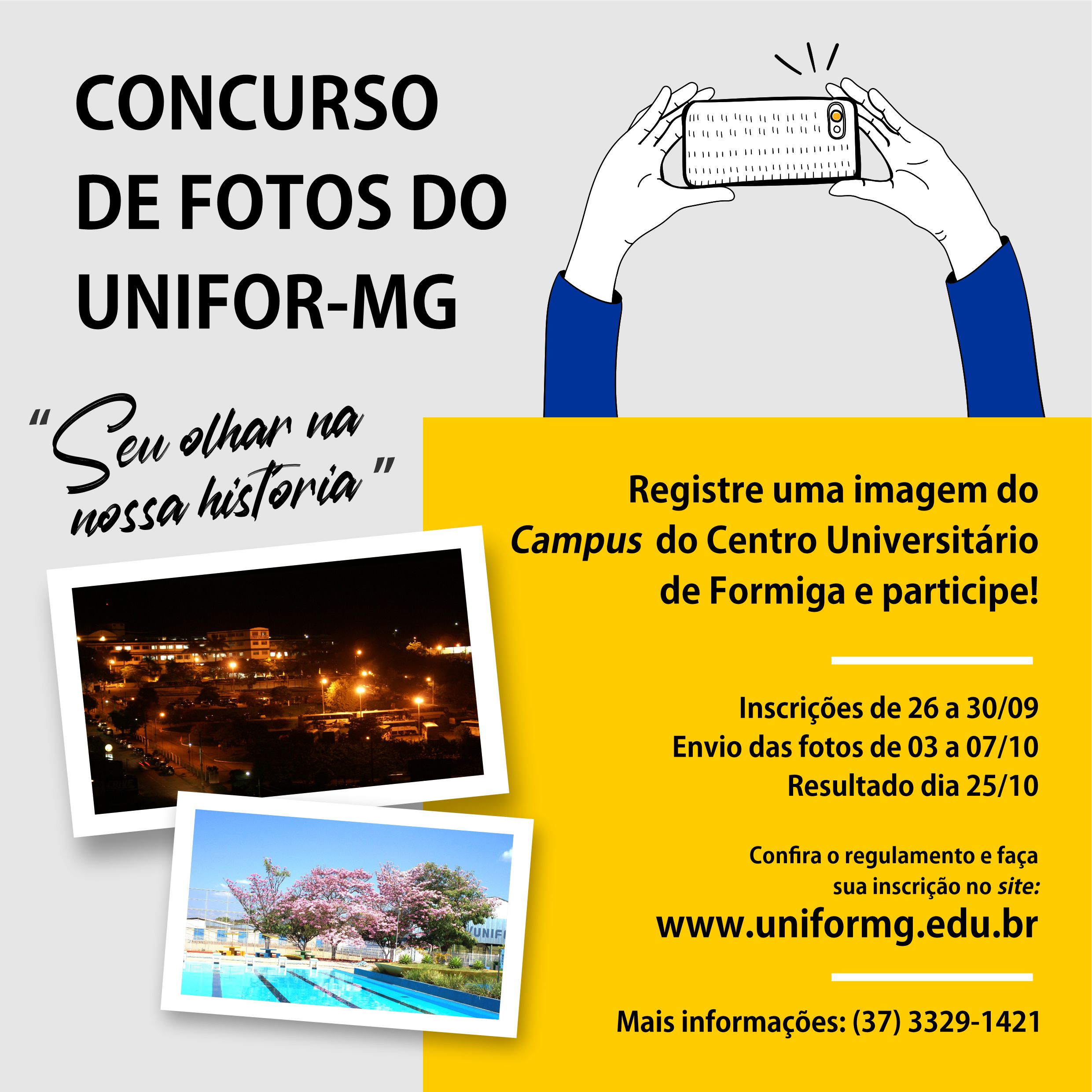 UNIFOR-MG LANÇA CONCURSO DE FOTOGRAFIAS “SEU OLHAR NA NOSSA HISTÓRIA”