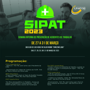 COLABORADORES PARTICIPARÃO DA SIPAT 2023