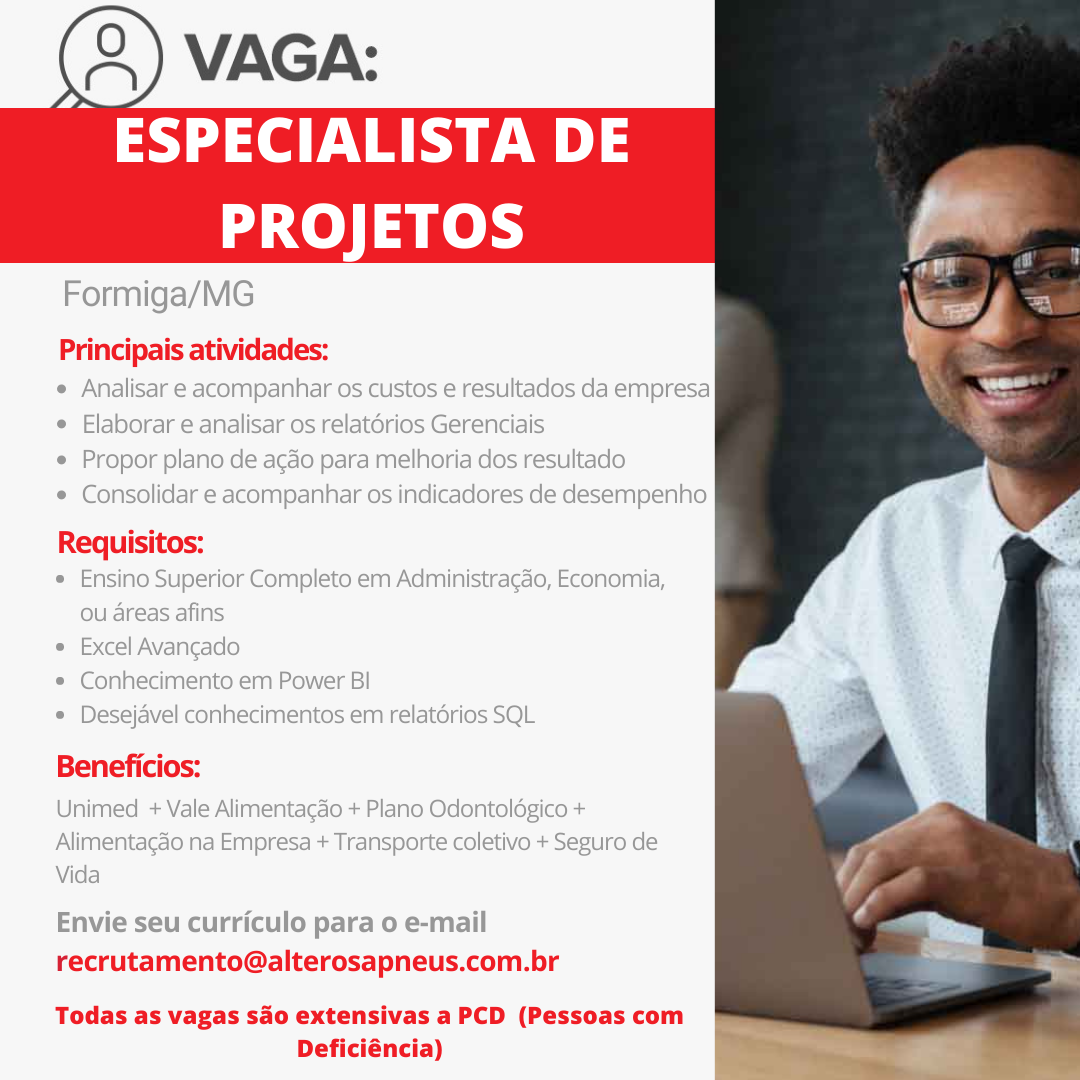 OPORTUNIDADE DE EMPREGO