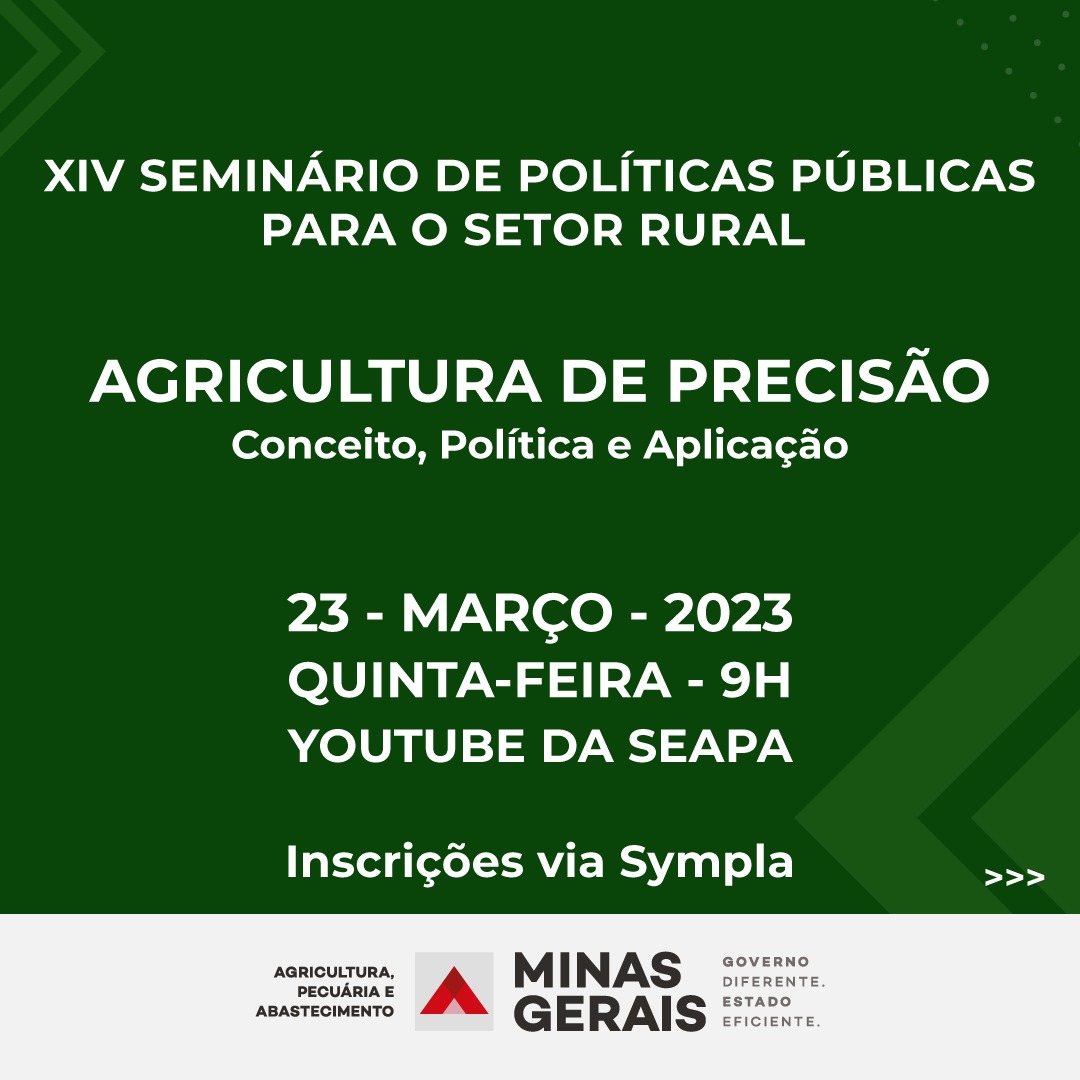 XIV SEMINÁRIO DE POLÍTICAS PÚBLICAS DEBATE AGRICULTURA DE PRECISÃO