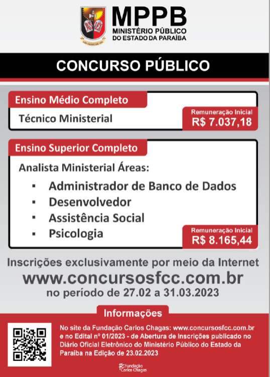 PARTICIPE DO CONCURSO PARA TÉCNICO MINISTERIAL