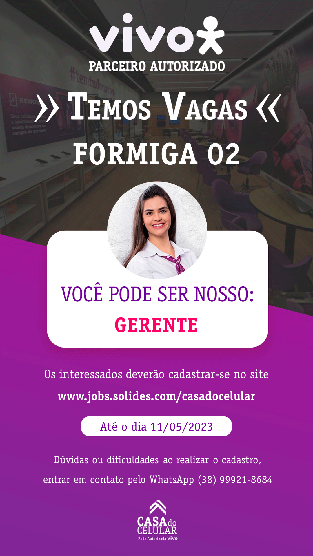 EMPRESA SELECIONA GERENTE COMERCIAL