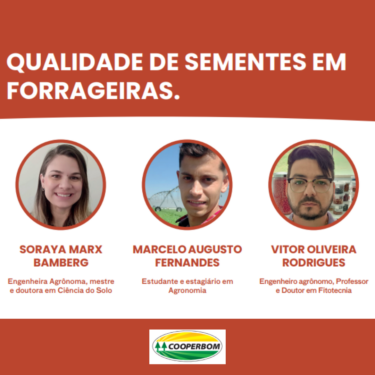 PROFESSORES E ALUNO DO CURSO DE ENGENHARIA AGRONÔMICA PUBLICAM ARTIGO EM REVISTA