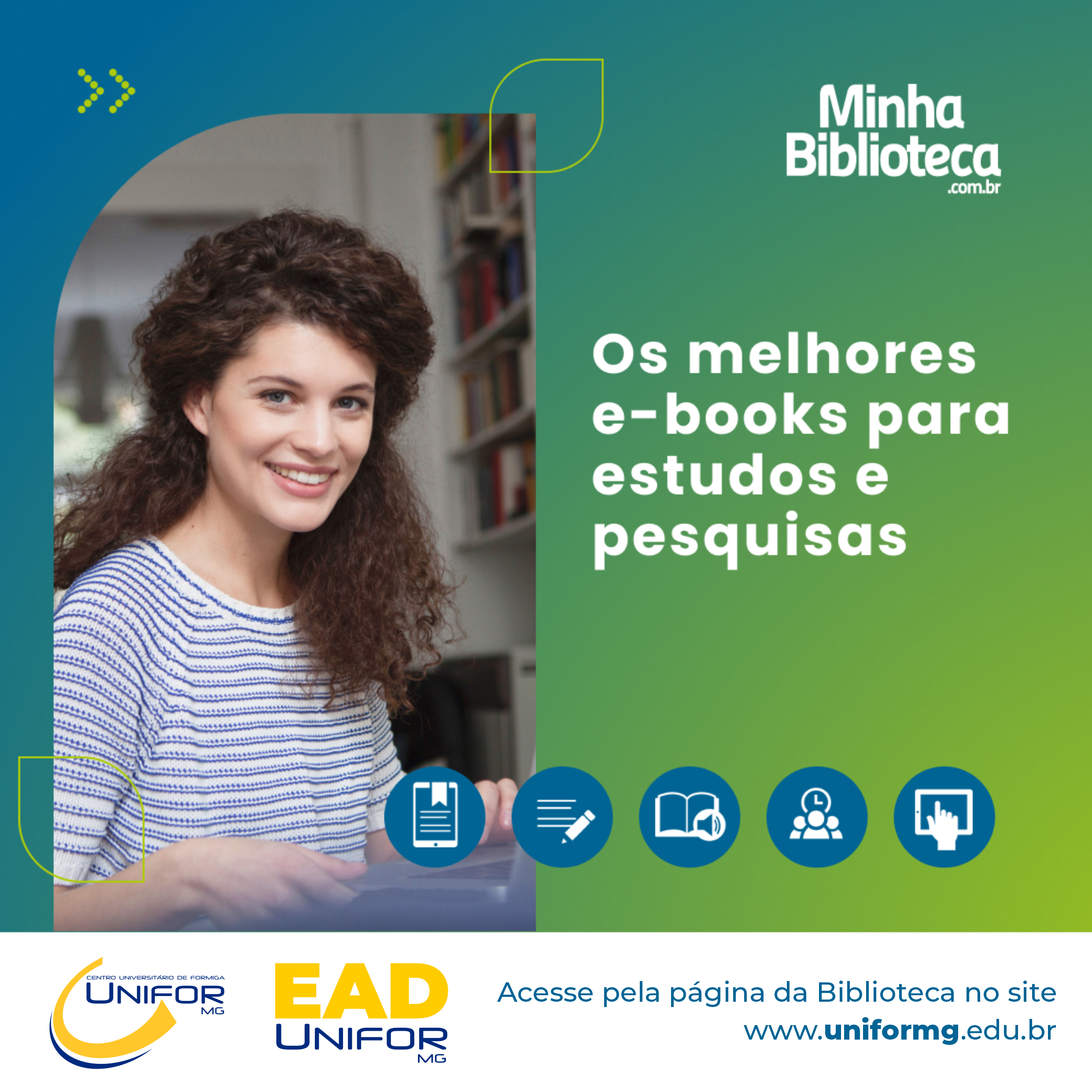 BIBLIOTECA VIRTUAL DO UNIFOR-MG CONTA COM RICO ACERVO DISPONÍVEL PARA A COMUNIDADE UNIVERSITÁRIA