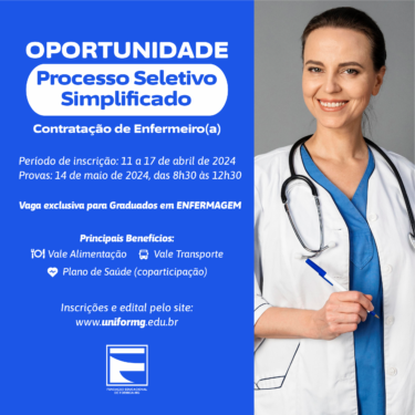 DIVULGADO LOCAL DE PROVA DO PROCESSO SELETIVO SIMPLIFICADO PARA CONTRATAÇÃO DE ENFERMEIRO(A)