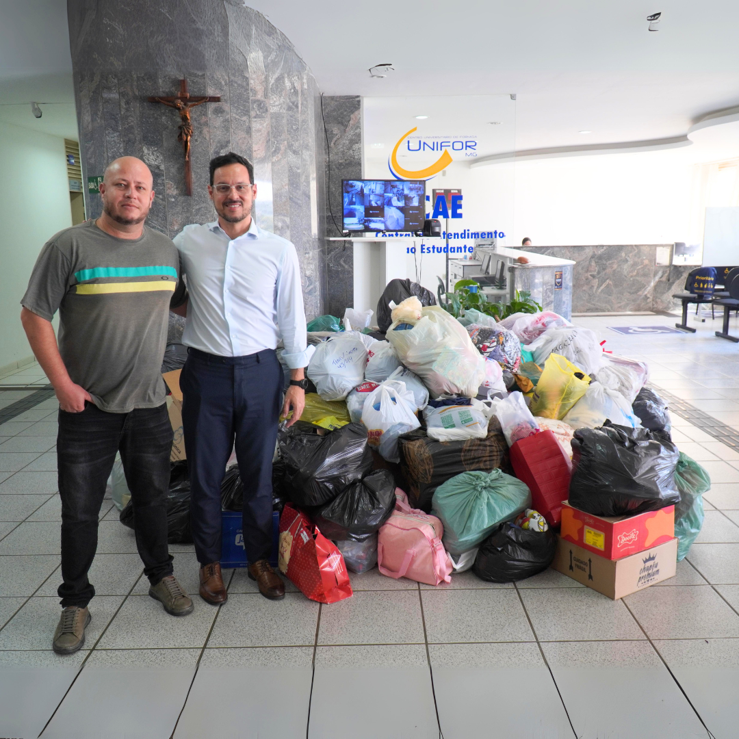 CENTRO UNIVERSITÁRIO E COLÉGIO UNIFOR ENVIAM DOAÇÕES PARA RIO GRANDE DO SUL