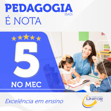 CURSO DE PEDAGOGIA (EAD) É NOTA 5 NO MEC