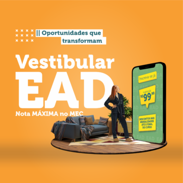 INSCRIÇÕES ABERTAS PARA O VESTIBULAR EAD 2024 – 2º SEMESTRE