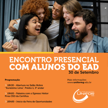 UNIFOR-MG REALIZARÁ ENCONTRO PRESENCIAL COM ALUNOS EAD
