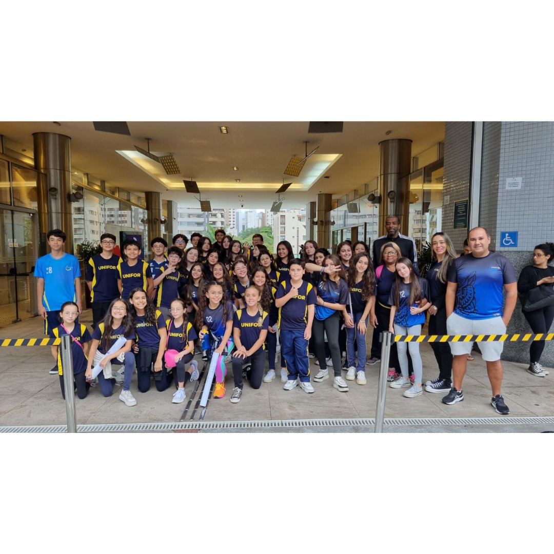 ALUNOS DO COLÉGIO UNIFOR ACOMPANHAM PARTIDA DA SUPERLIGA FEMININA DE VÔLEI EM BELO HORIZONTE