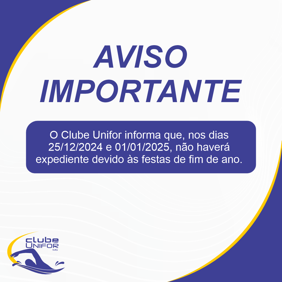 AVISO – CLUBE UNIFOR