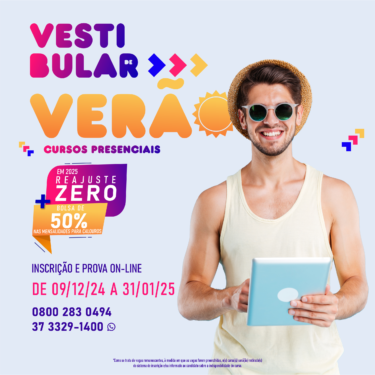 UNIFOR-MG DIVULGA EDITAL PARA O VESTIBULAR DE VERÃO