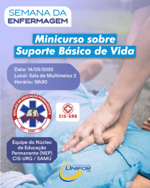 UNIFOR-MG IRÁ APRESENTAR SEMANA DA ENFERMAGEM EM MAIO