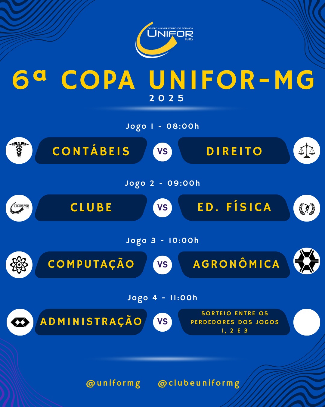 UNIFOR-MG DIVULGA PROGRAMAÇÃO DA 6ª COPA DE FUTSAL