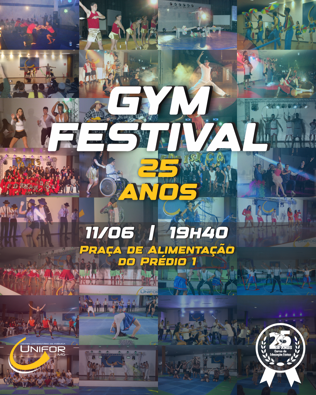 UNIFOR-MG DIVULGA DATA PARA 25ª EDIÇÃO DO GYM FESTIVAL