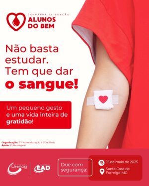 COMUNIDADE PODE APOIAR PROJETOS DE EXTENSÃO DO UNIFOR-MG VOLTADOS À SOLIDARIEDADE E INCLUSÃO SOCIAL