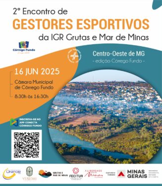 2° ENCONTRO DE GESTORES ESPORTIVOS DO CIRCUITO GRUTAS E MAR DE MINAS SERÁ EM CÓRREGO FUNDO