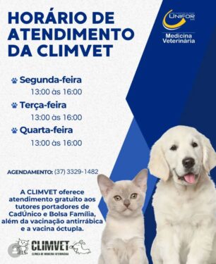 CLIMVET RETORNA COM OS ATENDIMENTOS