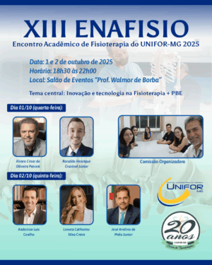 XIII ENAFISIO CELEBRA 20 ANOS DA FISIOTERAPIA NO UNIFOR-MG