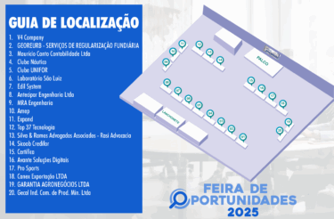 UNIFOR-MG DIVULGA GUIA DE LOCALIZAÇÃO PARA ACESSO AOS ESTANDES DA FEIRA DE OPORTUNIDADES 2025