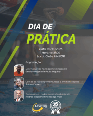 DIA DE PRÁTICA DO CURSO DE EDUCAÇÃO FÍSICA DO UNIFOR-MG SERÁ REALIZADO NO CLUBE UNIFOR