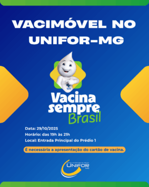 UNIFOR-MG RECEBERÁ VACIMÓVEL PARA ATUALIZAÇÃO DE VACINAS E CONSCIENTIZAÇÃO SOBRE IMUNIZAÇÃO AOS ALUNOS